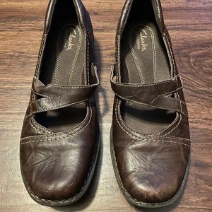 Clark’s Bendables 39239 Brown leather Size 9M